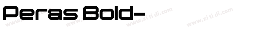 Peras Bold字体转换